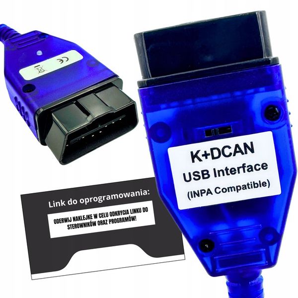 INTERFEJS K DCAN OBD2 INPA ISTA NCS WINKFP DO BMW E E36 E46 E60 E90 E65 NEW zdjęcie 3