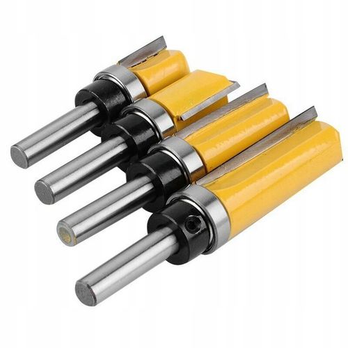 FREZ PROSTY KOPIUJĄCY Z ŁOŻYSKIEM DO DREWNA TRZPIEŃ 8 MM 4 SZT na Arena.pl