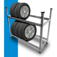 19428 Stojak na opony felgi do garażu regał solidna jakość produktu 150kg