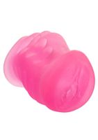 masturbator z uchwytem grip n stroke calexotics różowy 16 cm