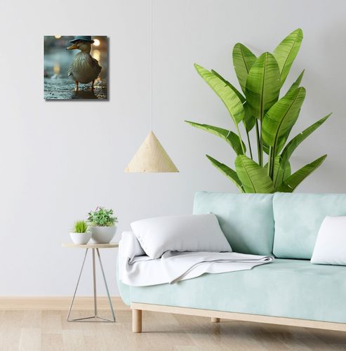 Obraz 30x30cm Kaczka w Kapeluszu na Arena.pl