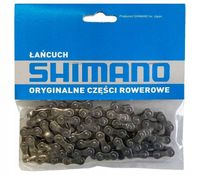 ŁAŃCUCH ROWEROWY 6/7/8-rzędów 1/2x3/32 114 ogniw SHIMANO CN-HG40 ORYGINALNY