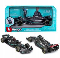 BOLID F1 Mercedes AMG W14 FIGURKA GEORGE RUSSELL 1:24 BBURAGO 18-28037