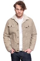 KURTKA ZIMOWA LEE SHERPA JACKET BEIGE L87AQM97 M