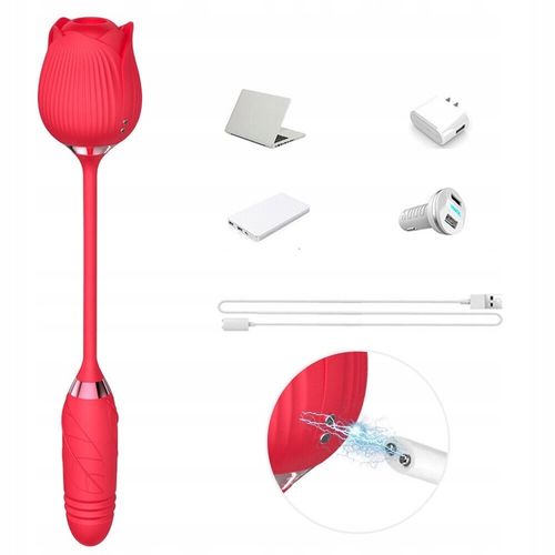 RÓŻA - SSĄCY MASAŻER, WIBRATOR ŁECHTACZKI na Arena.pl