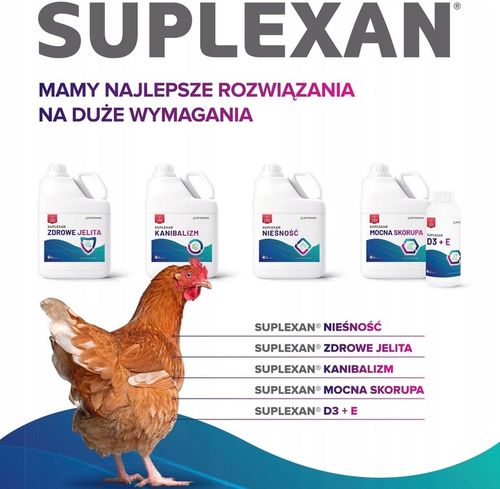 SUPLEXAN NIEŚNOŚĆ 1 l Witaminy dla Kur Niosek Poprawiają Nieśność na Arena.pl