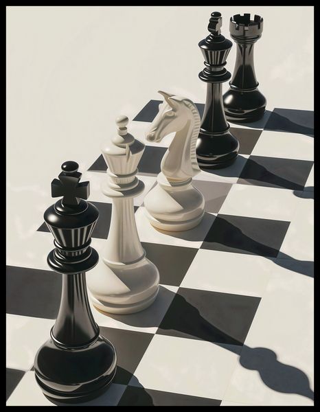 Plakat 50x65cm Szach i Mat zdjęcie 2