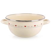 Miska Emaliowana Kuchenna do Mieszania Wyrabiania Ciasta Sałatek 33 cm 5L
