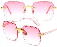 Damskie Okulary Pilotki Kwadratowe Cieniowane Hot