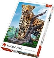 Puzzle 500 elementow - Dziki lampart