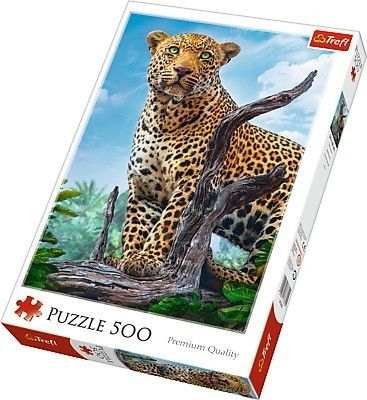 Puzzle 500 elementow - Dziki lampart zdjęcie 1