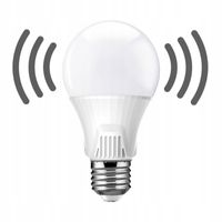 Żarówka LED 9W E27 PREMIUM barwa ciepła czujnik ruchu i natężenia światła
