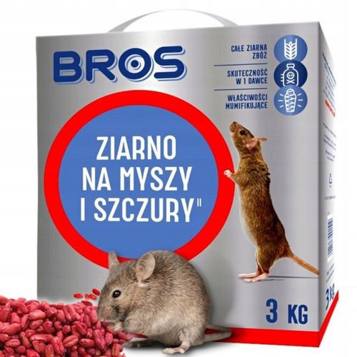 TRUTKA Ziarno na myszy i szczury BROS 3 kg SILNE na Arena.pl