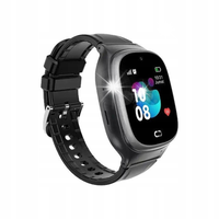 Wodoodporny Smartwatch Dziecięcy z GPS i Połączeniami Czarny