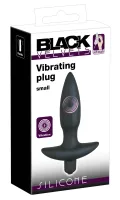 black velvets model 13cm - kompaktowa wtyczka analna z wibracją i uchwytem