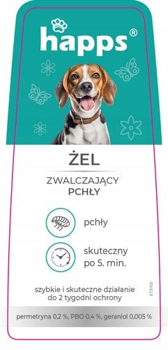 HAPPS - żel zwalczający pchły 150ml na Arena.pl