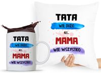 Zestaw Poduszka + Kubek Dzień Mamy Matki Prezent Z Nadrukiem Ze Zdjęciem