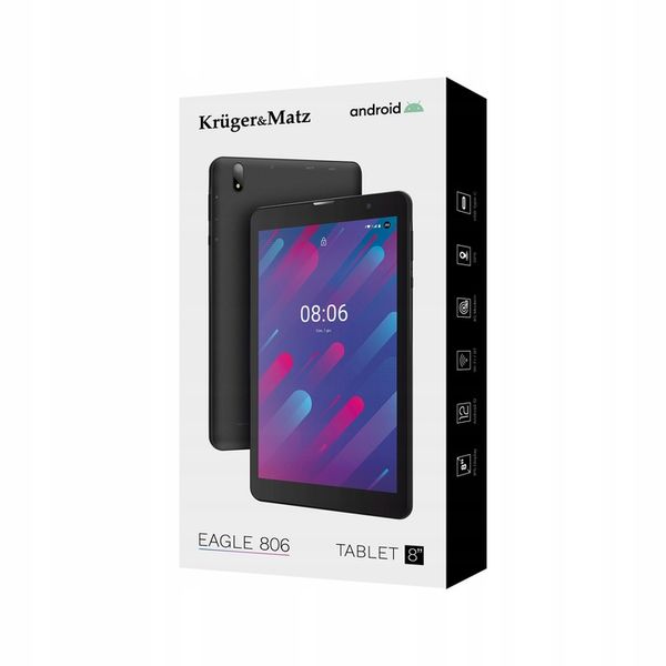Tablet Kruger&Matz 8" EAGLE 806 3/32GB GPS USB-C 4G LTE SIM OTG Android 13 zdjęcie 14