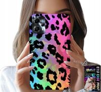 ETUI DO MOTOROLA G13 / G23 - KOLOROWA TĘCZOWA PANTERKA PLECKI FOLIA