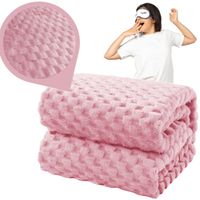 KOC NARZUTA NA ŁÓŻKO KWADRATY RÓŻOWA TŁOCZONA 160X200 CM PREZENT ŚWIĄTECZNY