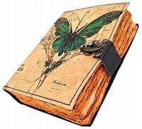 Notes Skórzany Retro Motyl - Skóra Kozia 200 stron - AH20