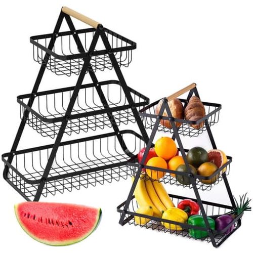 Kosz organizer stojak na owoce warzywa 3 piętrowy patera loft uniwersalny na Arena.pl