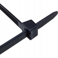 MOCNE OPASKI ZACISKOWE TRYTKI CZARNE 100SZT. 750X7,6 TRYTYTKI KABLOWE ZIPY