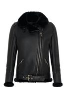 Damska Kożuchowa ramoneska zapinana na zamek kurtka na zimę Bukowski Rozmiar odzieży XL