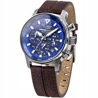 Zegarek Męski Vostok Europe VR42-592A762 brązowy pasek