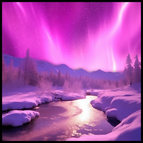 Plakat 100x100cm Aurora Nad Niebiem na Arena.pl
