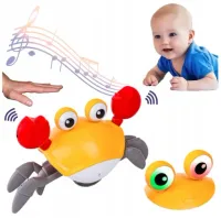 Uciekający Pełzający KRAB INTERAKTYWNA ZABAWKA dźwięki gra muzyka światła