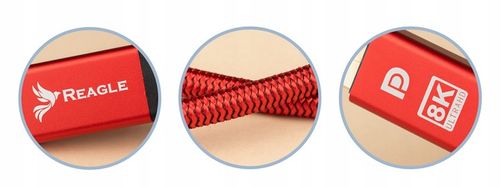 REAGLE Kabel przewód DisplayPort 1.4 DP 4K 165Hz 2k 240Hz 1,5M Display Port na Arena.pl