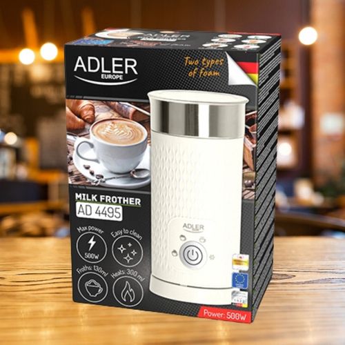 Elektryczny spieniacz do mleka Podgrzewacz 2w1 cappuccino latte 4 funkcje na Arena.pl