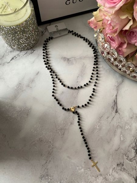 619 Różaniec naszyjnik Blueberry KONICZYNKI Stal zdjęcie 13