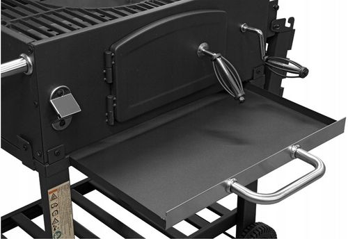 GRILL WĘGLOWY ŻELIWNY ACTIVA ANGULAR 4w1 GRATISY RUSZT ŻELIWNY DUŻY na Arena.pl