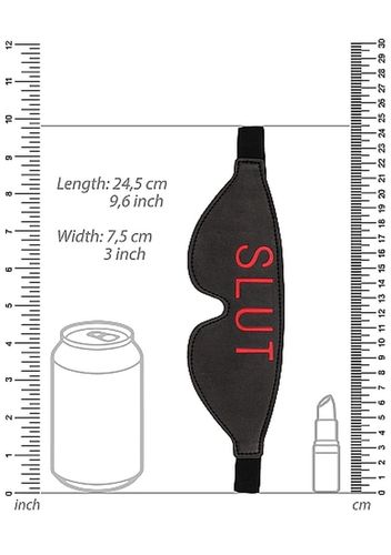 Ouch! Blindfold - Slut - Black na Arena.pl