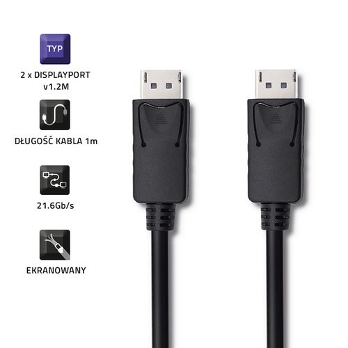 Qoltec DisplayPort v1.2 męski | DisplayPort v1.2 męski | 5K | 2m na Arena.pl
