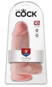pipedream king cock model 23 cm jasny - gruby z przyssawką pvc