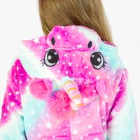 Piżama onesie dla dzieci pegaz z kapturem prezent mikołaj dziewczynki S