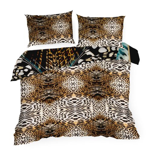 Pościel 160x200 + 70x80 Eva Minge makosatyna brąz  luksus na Arena.pl