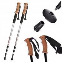 Kijki nordic walking TREKKINGOWE PARA do chodzenia KOREK regulowane LEKKIE