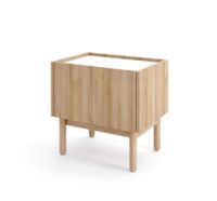 Stolik nocny BOHO S50 dąb riviera/marmur bianco