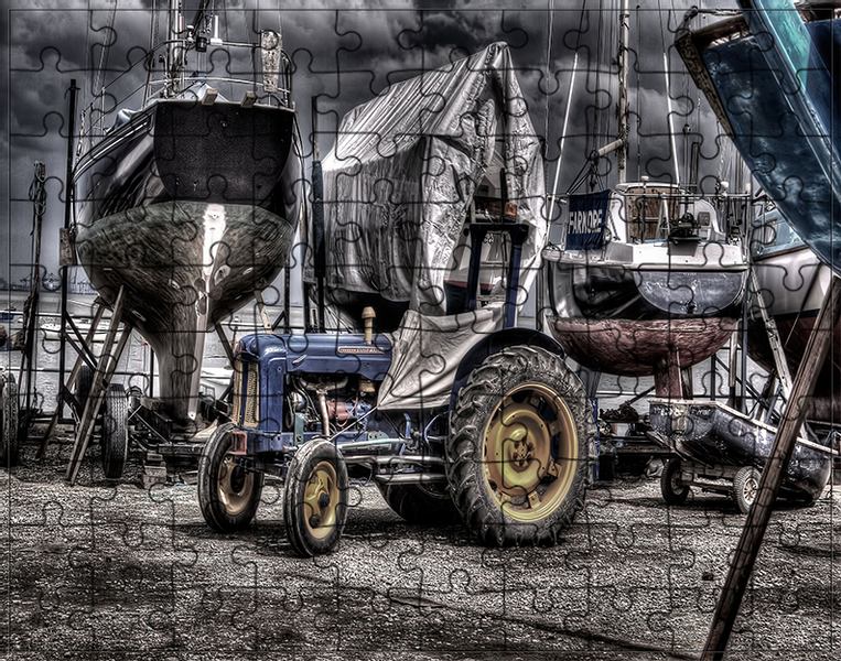 Puzzle Traktor Ciągnik zdjęcie 1