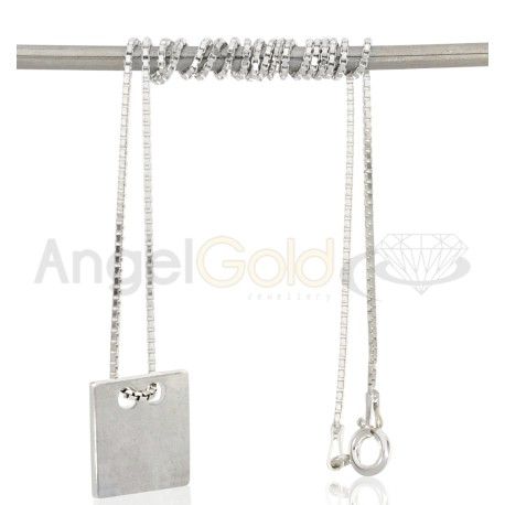 SREBRNY KOMPLET CELEBRYTKI KWADRATY PRÓBA SREBRA 925 GRAWER GRATIS zdjęcie 4