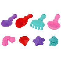 zestaw łopatek i foremek do piasku Kryształy