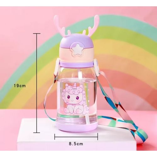 Butelka na wodę Bidon dziecięcy ze słomką 600 ML BD30FIO na Arena.pl