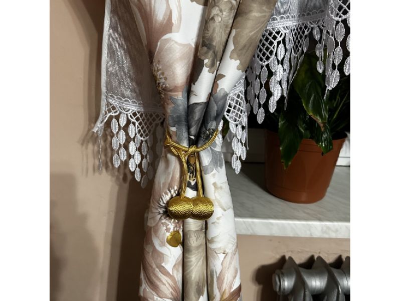 Spinka magnes klamra upięcie firan zasłon sznurek zdjęcie 3