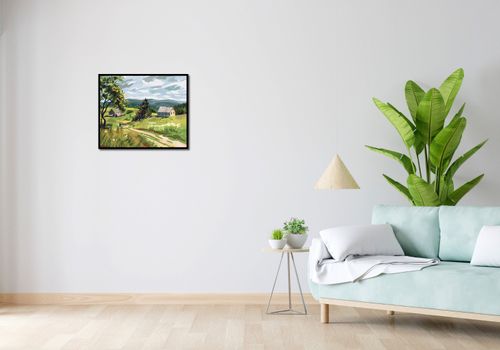 Plakat 60x50cm Bujna Wieś na Arena.pl