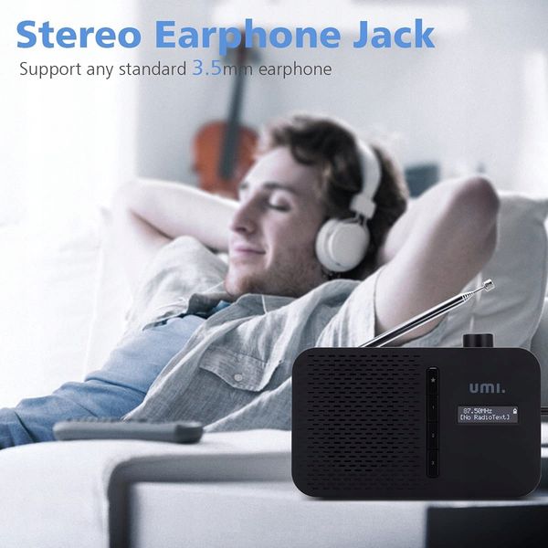 Radio sieciowo-bateryjne Umi DAB+, FM, Bluetooth zdjęcie 6