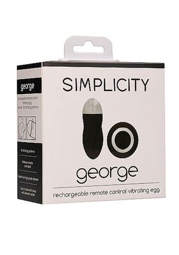 george - rechargeable remote control vibrating egg - black na Arena.pl